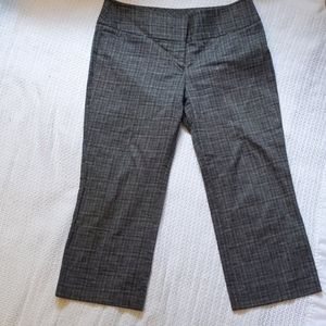 Express patterned capris slacks